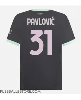 Günstige AC Milan Strahinja Pavlovic #31 3rd trikot 2024-25 Kurzarm